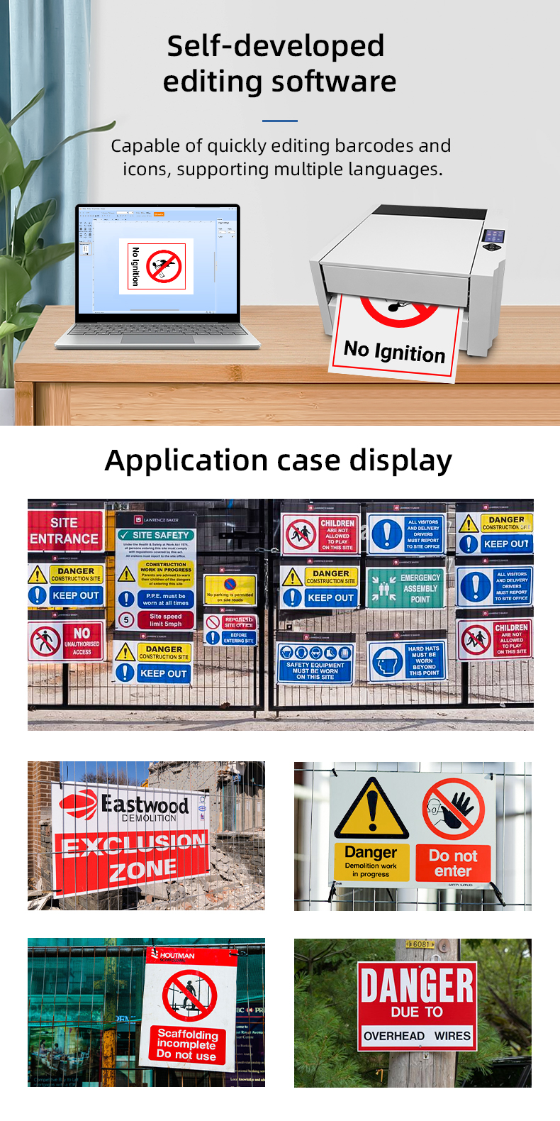 MS-CH380 sign printer application cases