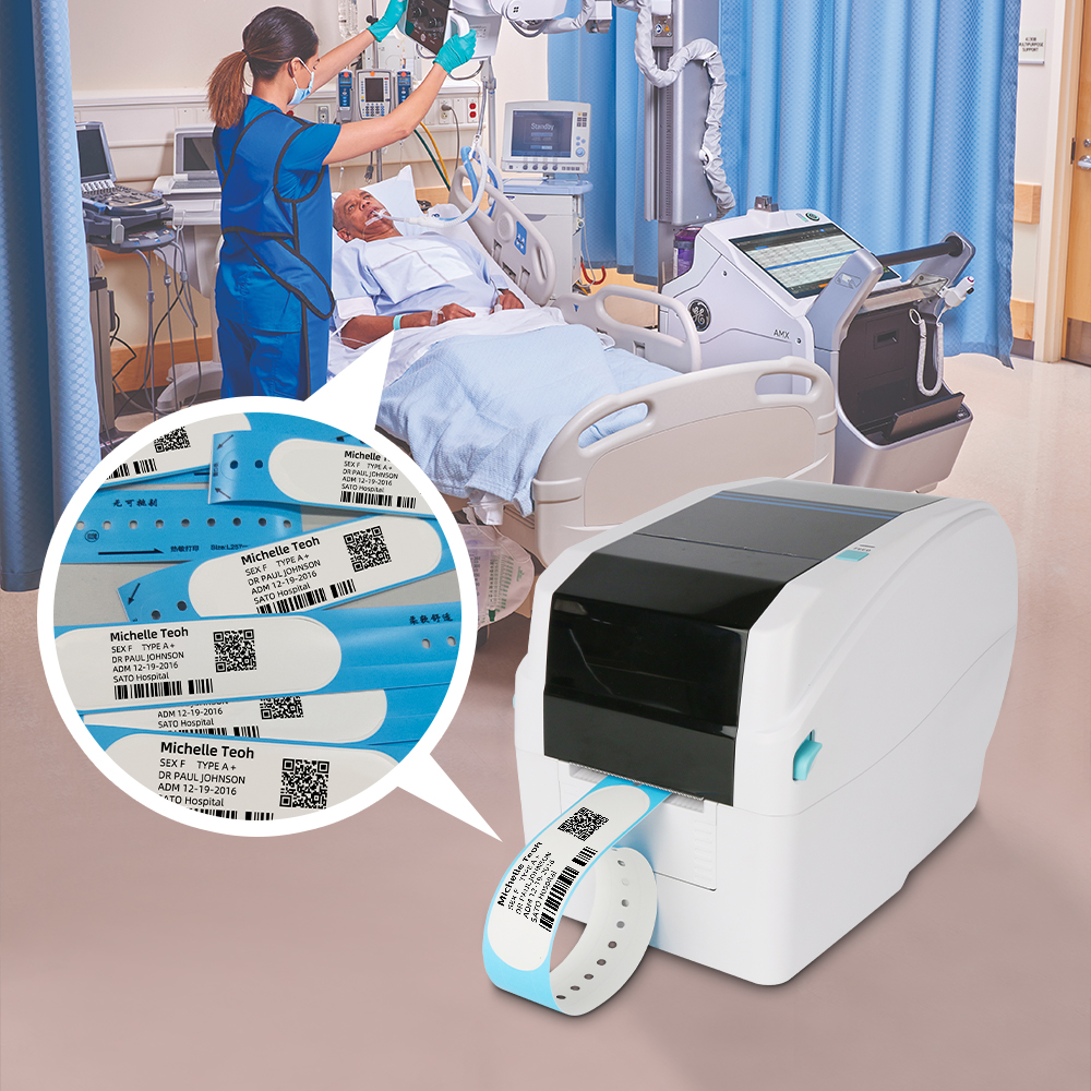 Masung MS-CH401, Thermal Transfer Wristband Printer with 300 DPI Resolution & USB Port - Image 3