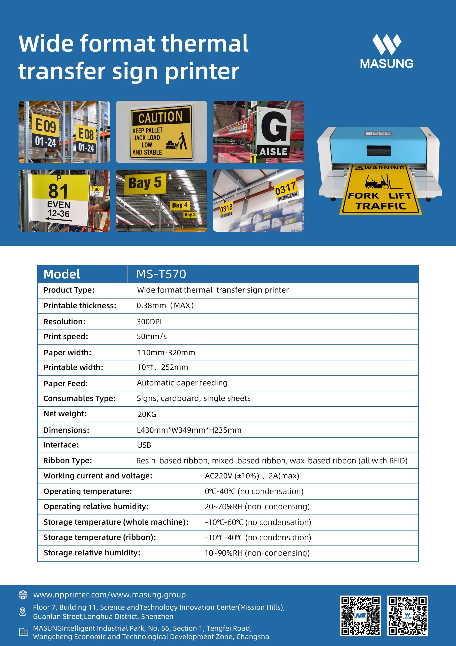Large Format Sign and Label Printer with Touch Screen