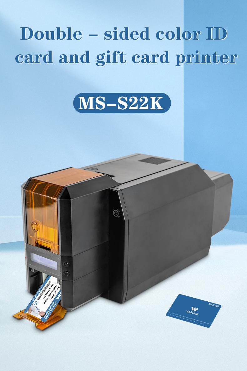 pvc card printer double sided