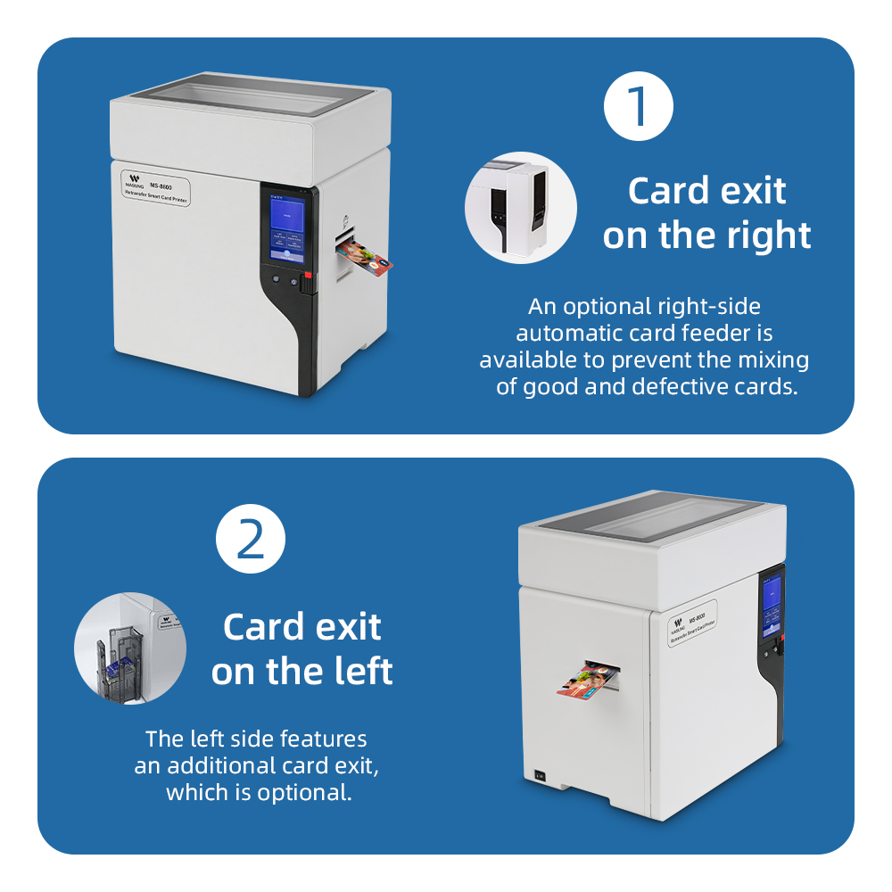 Masung MS-8600 Industrial-Grade 600 DPI Colour Retransfer PVC Card Printer - Image 6