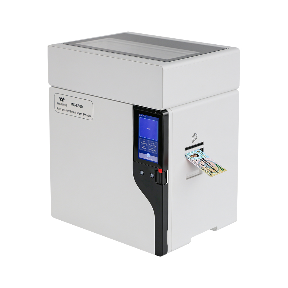 Masung MS-8600 Industrial-Grade 600 DPI Colour Retransfer PVC Card Printer - Image 4