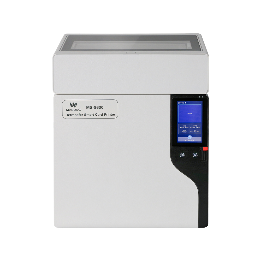 Masung MS-8600 Industrial-Grade 600 DPI Colour Retransfer PVC Card Printer - Image 3