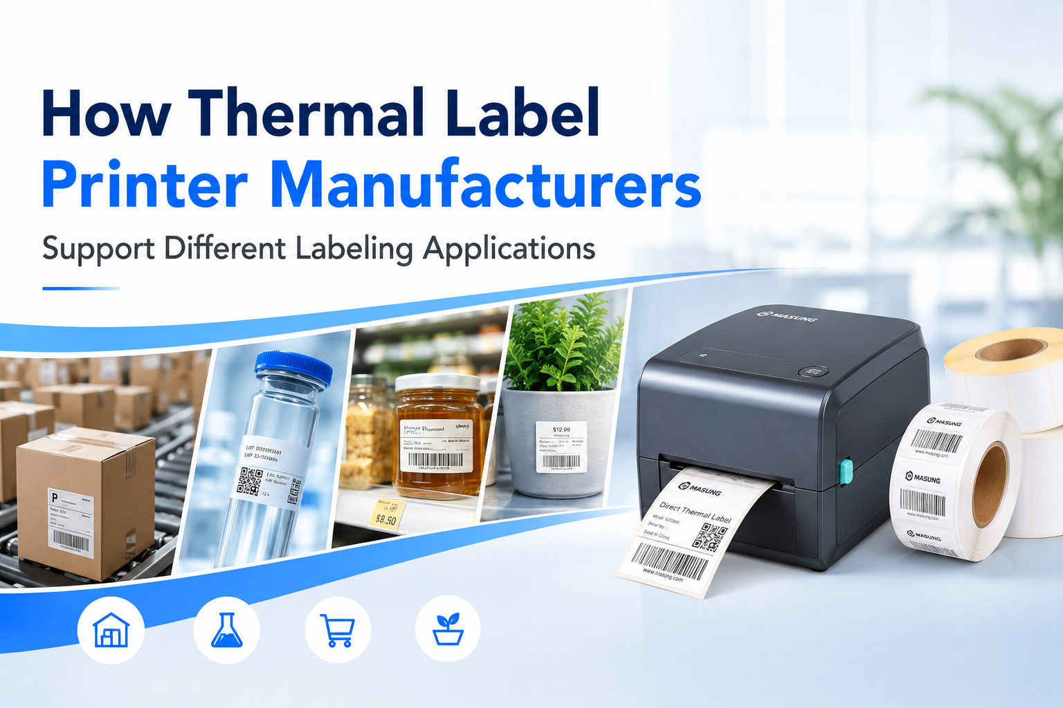 How Thermal Label Printer Manufacturers Support Different Labeling Applications