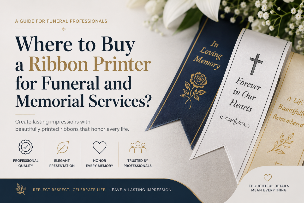 Where to Buy a Ribbon Printer for Funeral and Memorial Services?