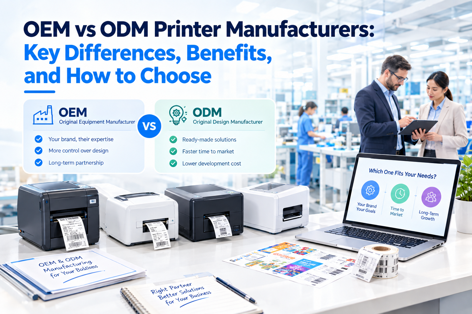 OEM vs ODM Printer Manufacturers: Key Differences, Benefits, and How to Choose