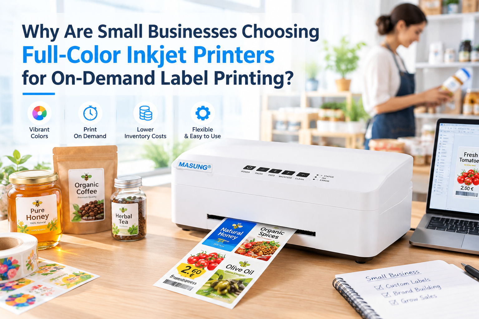 Why Are Small Businesses Choosing Full-Color Inkjet Printers for On-Demand Label Printing?