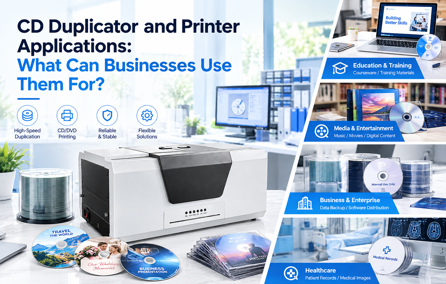 CD Duplicator and Printer Applications: What Can Businesses Use Them For?