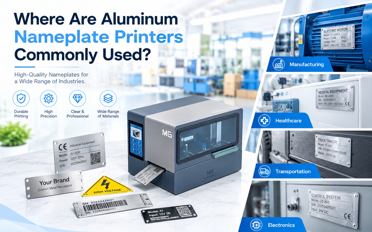 Where Are Aluminum Nameplate Printers Commonly Used?